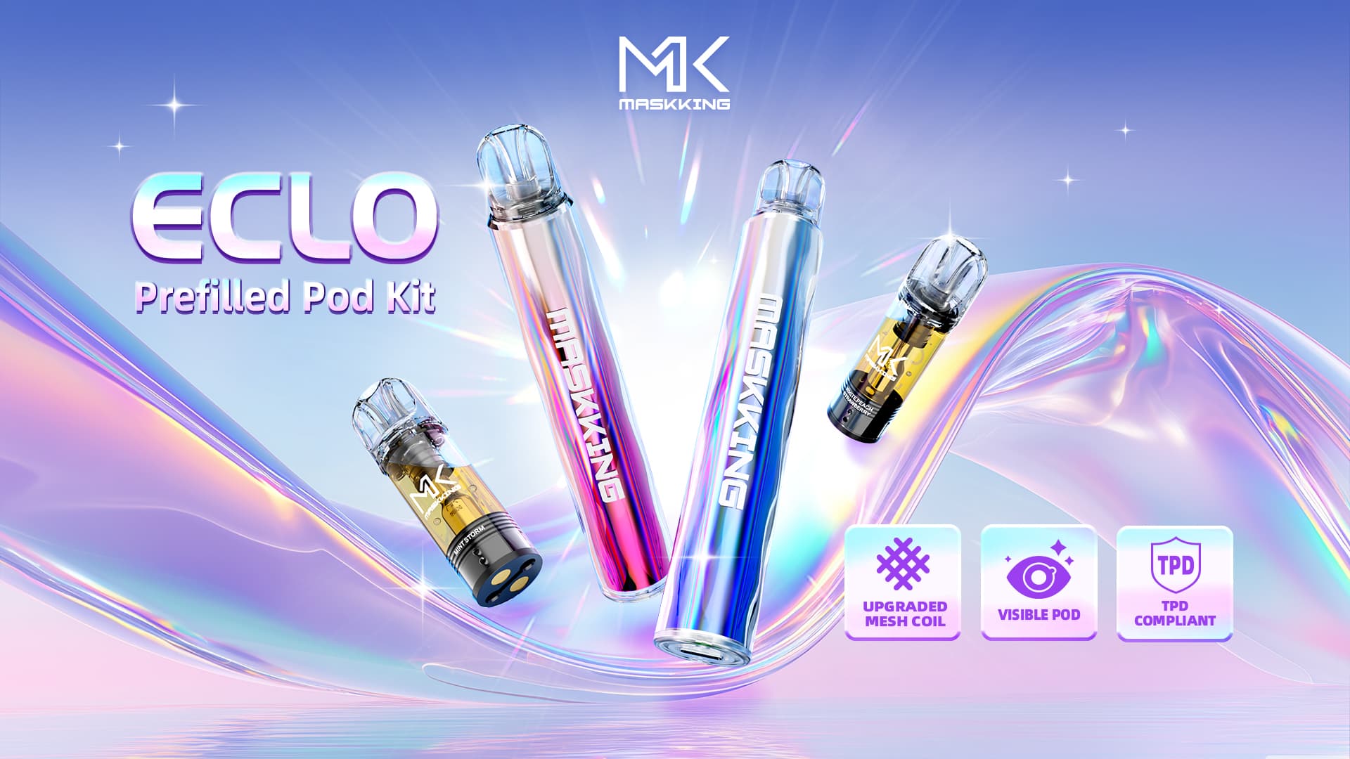 Maskking ECLO Pod Kit: Style in Motion, Flavor in Focus — A New 1000 Puff Prefilled Pod
